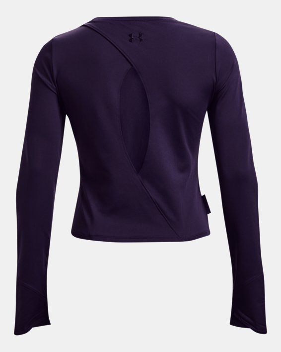 Women's UA HydraFuse Long Sleeve Layer, Purple, pdpMainDesktop image number 5